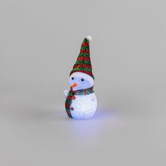 фигура светодиодная "снеговик" 17см 1led rgb 0.1вт ip20 neon-night 513-018 от магазина Штепсель и батарейка. - фото_2