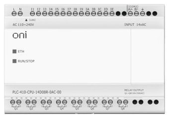 модуль цпу плк 410 14 di 8 ro 220в ac с ethernet портом без экрана oni plc-410-cpu-14d08r-0ac-00 от магазина Штепсель и батарейка. - фото_2