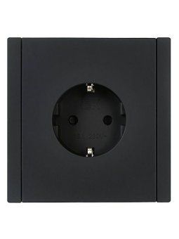 розетка сп forte&piano fp115 16а с заземл. защ. шторки винт. крепл. черн. iek fp-r14-16-k02 от магазина Штепсель и батарейка. - фото_2