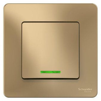 выключатель 1-кл. сп blanca 10а ip20 (сх. 1) 250в с подсветкой титан se blnvs010114 от магазина Штепсель и батарейка. - фото_3