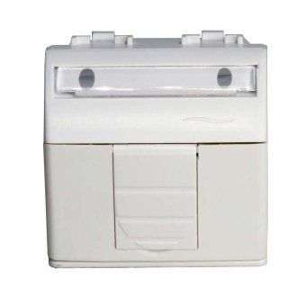 розетка компьютерная 1-м сп 2мод. brava rj45 кат.5e бел. dkc 76655b от магазина Штепсель и батарейка.