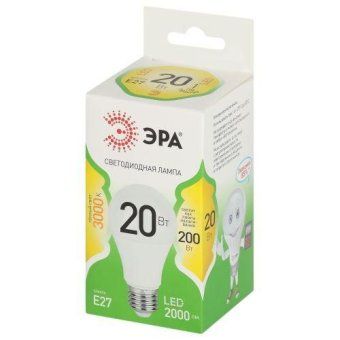 лампа светодиодная green line a60-20w-830-e27 gl 20вт груша 3000к свет тепл. e27 эра б0067106 от магазина Штепсель и батарейка. - фото_2