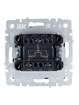 выключатель 2-кл. сп brite вс10-2-1-брг 10а с индик. механизм графит iek br-v20-1-10-k53 от магазина Штепсель и батарейка. - фото_5