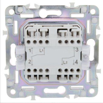 выключатель проходной 2-кл. skandy 10а sk-v05g графит iek sk-v22-0-10-k53 от магазина Штепсель и батарейка. - фото_4