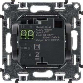 устройство зарядное valena allure с 2-мя usb-разъемами 240в/5в 1500ма с лиц. панелью бел. leg 754995 от магазина Штепсель и батарейка. - фото_4