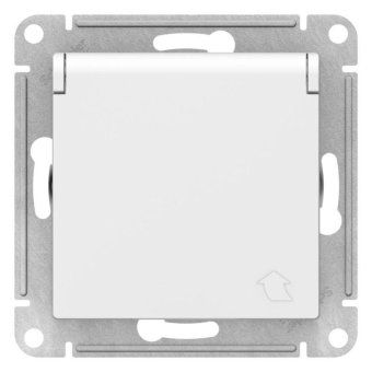 розетка atlasdesign 16а ip20 с заземл. защ. шторки с крышкой механизм лотос se atn001346 от магазина Штепсель и батарейка. - фото_3