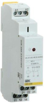 реле промежуточное oir 2 конт. (8а) 48в ac/dc iek oir-208-acdc48v от магазина Штепсель и батарейка.