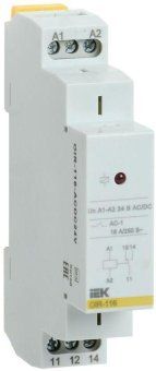 реле промежуточное oir 1 конт. (16а) 24в ac/dc iek oir-116-acdc24v от магазина Штепсель и батарейка.