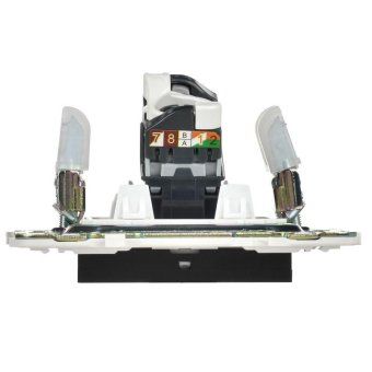 розетка компьютерная rj45 кат.5e skandy sk-k01bl черн. iek sk-k10-1-k02 от магазина Штепсель и батарейка. - фото_5