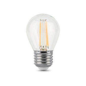 лампа светодиодная филаментная black filament 7вт p45 шар 4100к нейтр. бел. e27 580лм gauss 105802207 от магазина Штепсель и батарейка. - фото_4