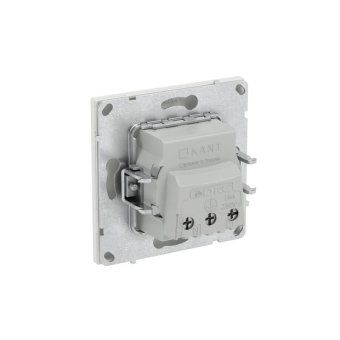 розетка силовая kant 2p+e без шторки бел. песок dkc 7010033 от магазина Штепсель и батарейка. - фото_4