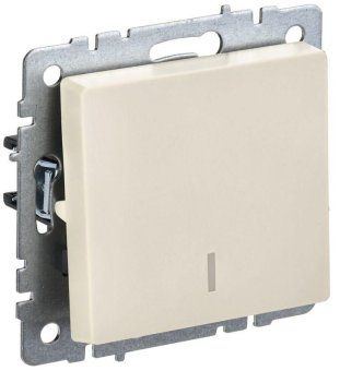выключатель 1-кл. сп brite вс10-1-1-бркр 10а с индик. механизм беж. iek br-v10-1-10-k10 от магазина Штепсель и батарейка. - фото_7