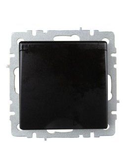 розетка brite рсбш10-3-брч 16а ip20 с заземл. защ. шторки с крышкой механизм черн. iek br-r16-16-k02 от магазина Штепсель и батарейка. - фото_3