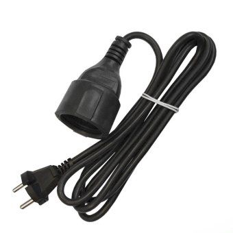 удлинитель-шнур 1х2м без заземл. 10а ip20 пвс 2х1 черн. domtok 2338 от магазина Штепсель и батарейка.