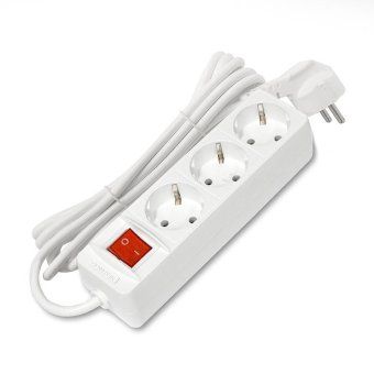 удлинитель 3х3м с заземл. 16а ip20 3.5квт пвс 3х1 с выкл. бел. domtok 2381 от магазина Штепсель и батарейка. - фото_3