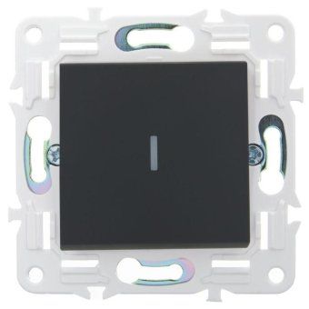 выключатель проходной 1-кл. skandy 10а sk-v08g с индикацией графит iek sk-v12-1-10-k53 от магазина Штепсель и батарейка. - фото_2