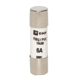 вставка плавкая цилиндрическая пвц 10х38 6а ekf pvc-10x38-6 от магазина Штепсель и батарейка. - фото_2