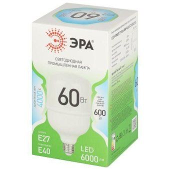 лампа светодиодная green line power t100-60w-840-e27/e40 gl 60вт колокол 4000к яркий свет бел. e27/e40 эра б0067072 от магазина Штепсель и батарейка. - фото_2