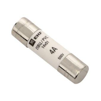 вставка плавкая цилиндрическая пвц 14х51 4а ekf pvc-14x51-4 от магазина Штепсель и батарейка.