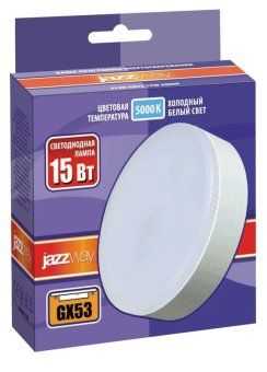лампа светодиодная pled-gx53 15вт таблетка матовая 5000к холод. бел. gx53 1300лм 230в jazzway 2855466 от магазина Штепсель и батарейка. - фото_2