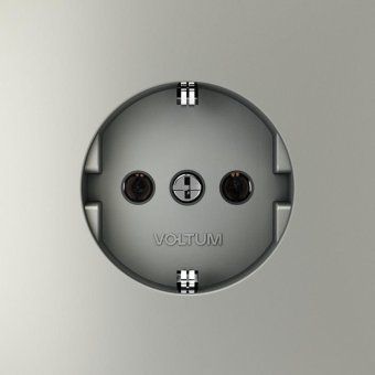розетка 1-м сп s70 16а с заземл. механизм сталь voltum vls040105 от магазина Штепсель и батарейка. - фото_3