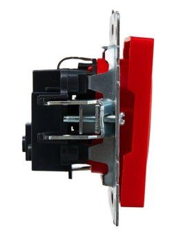 розетка brite рс14-1-0-брк 16а с заземл. защ. шторки механизм красн. iek br-r14-16-k04 от магазина Штепсель и батарейка. - фото_2