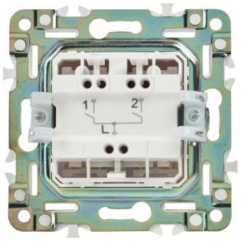 выключатель 2-кл. skandy 10а sk-v04w арктич. бел. iek sk-v20-0-10-k01 от магазина Штепсель и батарейка. - фото_6
