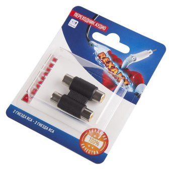 переходник аудио 2 гнезда rca - 2 гнезда rca бинокль блист. rexant 06-0165-a от магазина Штепсель и батарейка. - фото_2