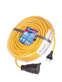 удлинитель-шнур 1х50м 16а ip44 220в 3.5квт пвс 2х1.5 ух16 россия космос yshksm50m-1g(16a)s от магазина Штепсель и батарейка.