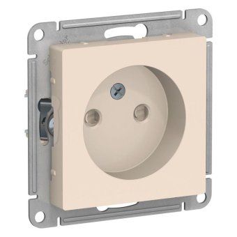розетка 1-м сп atlasdesign 16а ip20 без заземл. защ. шторки механизм беж. se atn000249 от магазина Штепсель и батарейка.