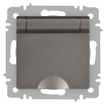 розетка accent 6-203-09 2p+e schuko с крышкой 16а-250в ip20 су al/cu титан intro б0063471 от магазина Штепсель и батарейка.