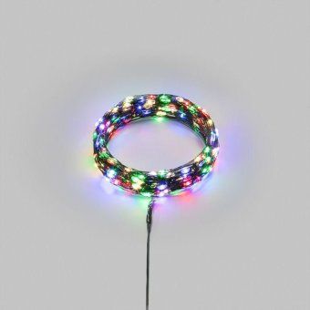 гирлянда светодиодная роса с контроллером 20м 200 led мультиколор ip20 230в зел. провод neon-night 303-269 от магазина Штепсель и батарейка. - фото_3