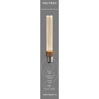 лампа светодиодная филаментная loft 271 t30 4вт 1800к e27 dim voltega 8570 от магазина Штепсель и батарейка. - фото_3