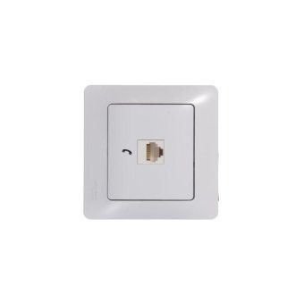 розетка телефонная 1-м сп glossa rj11 механизм бел. se gsl000181t от магазина Штепсель и батарейка. - фото_9