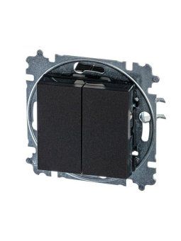 переключатель 2-кл. сп levit ip20 антрацит/дым. черн. abb 2chh595245a6063 от магазина Штепсель и батарейка. - фото_2
