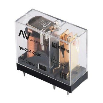реле промежуточное рп slim 25/1 10a 24в dc averes ekf rps-25-1-24dc от магазина Штепсель и батарейка.
