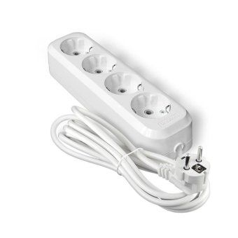 удлинитель 4х3м с заземл. ip20 е-304а пвс 3х1.5 universal 1730 от магазина Штепсель и батарейка.