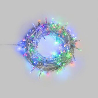 гирлянда светодиодная нить универсальная 25м 250 led мультиколор прозр. neon-night 304-099 от магазина Штепсель и батарейка.