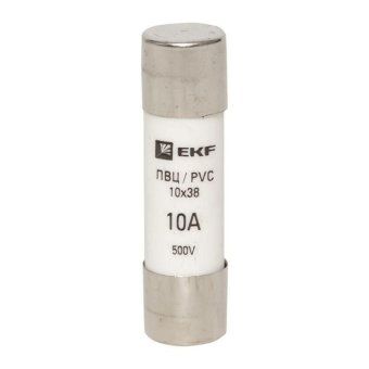 вставка плавкая цилиндрическая пвц 10х38 10а ekf pvc-10x38-10 от магазина Штепсель и батарейка. - фото_2