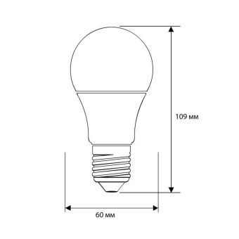 лампа светодиодная led11-a60/830/e27 11вт грушевидная матовая 3000к тепл. бел. e27 915лм 170-265в camelion 12035 от магазина Штепсель и батарейка. - фото_2