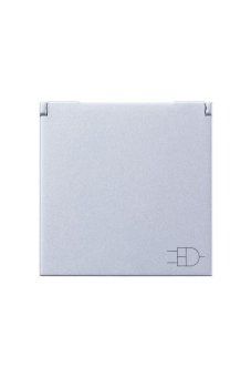 розетка 1-м сп 2мод. zenit 16а ip21 250в с заземл. schuko защ. шторки с крышкой механизм серебр. abb 2cla228810n1301 от магазина Штепсель и батарейка. - фото_2
