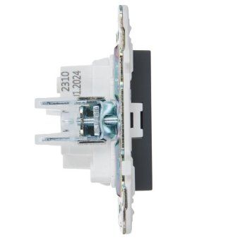 розетка skandy 10а без заземл. без защ. шторок sk-r02g графит iek sk-r10-10-k53 от магазина Штепсель и батарейка. - фото_4
