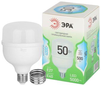 лампа светодиодная green line power t100-50w-840-e27/e40 gl 50вт колокол 4000к яркий свет бел. e27/e40 эра б0067034 от магазина Штепсель и батарейка.