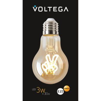лампа светодиодная филаментная loft 271 a60 3вт 2400к e27 voltega 8584 от магазина Штепсель и батарейка. - фото_6