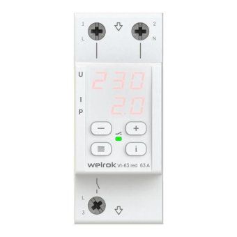 реле напряжения с контролем тока vi-63 red welrok 4660251140281 от магазина Штепсель и батарейка.