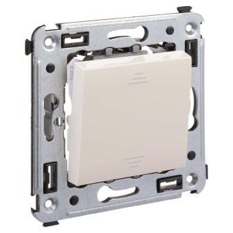 переключатель 1-кл. 2мод. сп avanti "ванильная дымка" 16а ip20 беж. dkc 4405113 от магазина Штепсель и батарейка. - фото_2