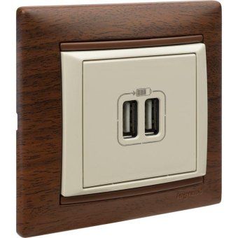 розетка usb 2-м сп valena сл. кость leg 774170 от магазина Штепсель и батарейка. - фото_30