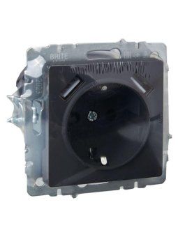 розетка brite рюш10-1-брг 16а с usb a+a 2.1а с заземл. защ. шторки механизм графит iek br-r14-16-u21-d21-k53 от магазина Штепсель и батарейка. - фото_6