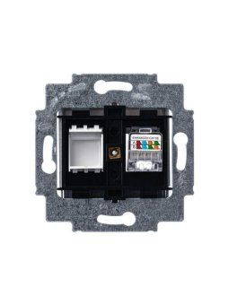 розетка компьютерная levit rj45 кат.5e с заглушкой серебр. abb 2chh295117a6070 от магазина Штепсель и батарейка. - фото_4