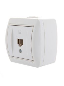 розетка компьютерная 1-м оп nata rj45 бел. lezard 710-0200-139 от магазина Штепсель и батарейка. - фото_4